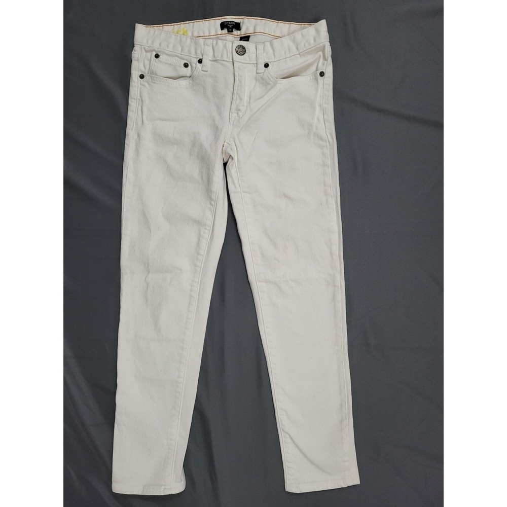J.Crew Toothpick Skinny Jeans White Stretch Denim Womens Size 26‎ Style 77087